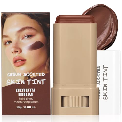 Base de Maquillaje en Barra, Stick De Base Ligera Hidratante, Serum Boosted Skin Tint, Textura Cremosa Contorno, Resistente Al Agua, Acabado Mate Natural, para Todas Las Pieles, #01