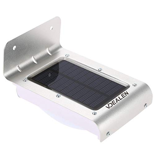 Preisvergleich Produktbild Solarlicht, Vdealen Wasserdichtes Solar Bewegungssensor Licht, Sicherheits Nachtlicht Im Freien für Garten, Hof, Wand, Schritte mit Bewegungsaktivierter Auto-Ein / Aus-Aufrüstung, 16 LED, IP65