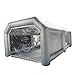 KEPSLERYZ Inflatable Car Paint Booth Tent Oxford Cloth & PVC with Activated Carbon Filters | Portable Spray Shelter for Auto/Motorcycle Painting (Grey, w/Sandbags & Ground Nails)