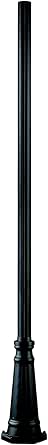 Z-Lite 519P-BK Outdoor Post Outdoor Post, Aluminum Frame, Black Finish