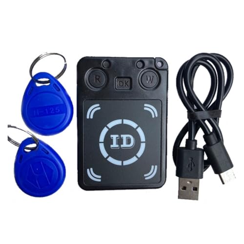 Kznifmk Mini Programador RFID de 125 KHz, Duplicador, Copiador, Escritor, Lector, Clonador de Tarjetas de Identificación y Llave Regrabable