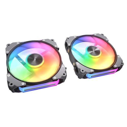 Ventilador ARGB de 120mm con sistema Q-Stop antivibración y flujo optimizado Cougar APOLAR