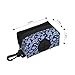 Blue Polka Dot Bohemian Paisley Dog Poop Bag Storage Box with Safety Lock, Suitable for Any Dog ​​Leash, Pet Travel Poop Bag Storage Bag