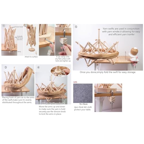 Soporte de herramientas de madera ideal para amantes del tejido 8
