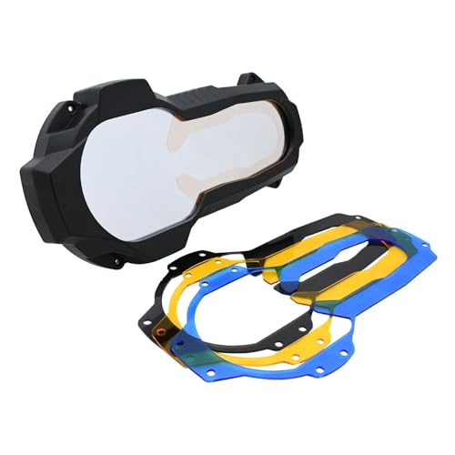 Cache phare moto BMW R1200GS LC ADV 2014-2020 avec grille de protection en verre réfléchissant U