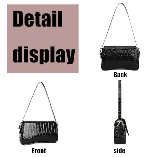 Image of PU Leather Tote Bag for Women with 2 Removable Straps and Zipper Closure