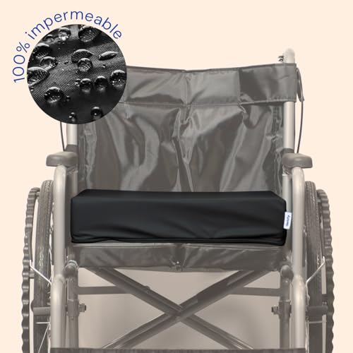 Cojín postural Geriafy transpirable e impermeable con grosor de 8 cm para asientos 5