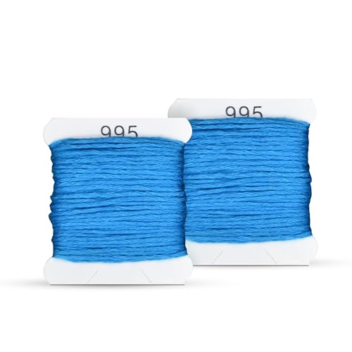 Image of Embroidery Floss Kit and Refills - Cotton Threads - DMC Color Coding for Cross Stitch, String Crafts, Friendship Bracelets