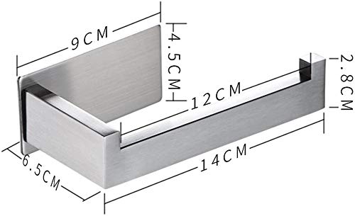 Ruicer toiletrolhouder zonder boren wc-rolhouder zelfklevende papieren houder roestvrij staal voor badkamer Single… - Image 5