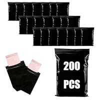 200 Stk 15 * 10cm VerschließBare Tasche für Damenbinden,hygienebeutel für tampons,hygienebeutel für damenbinden,damen hygienebeutel,Damen Hygiene Entsorgungsbeutel,Schwarze Hygienebeutel