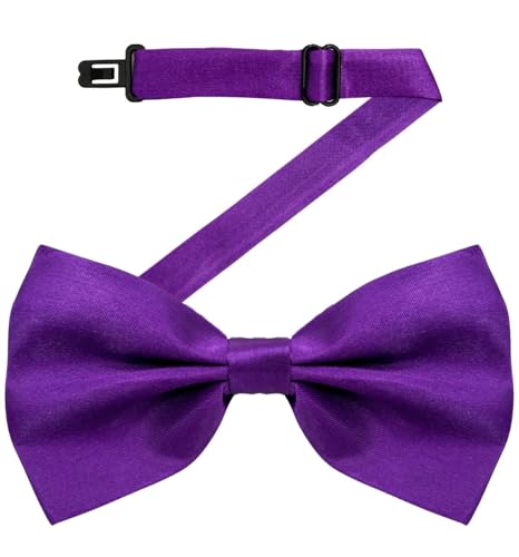 Image of MDSTYLE Bow Ties for Men Pre-Tied Adjustable - Classic Men's Bow Tie - Tuxedo Wedding Formal Bowtie Solid Color Bowties