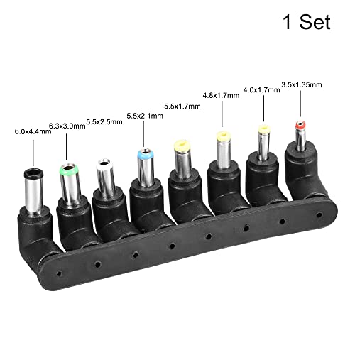 Kit conector de alimentación DC ángulo recto 5.5 x 2.1mm 8 pcs miniatura 2