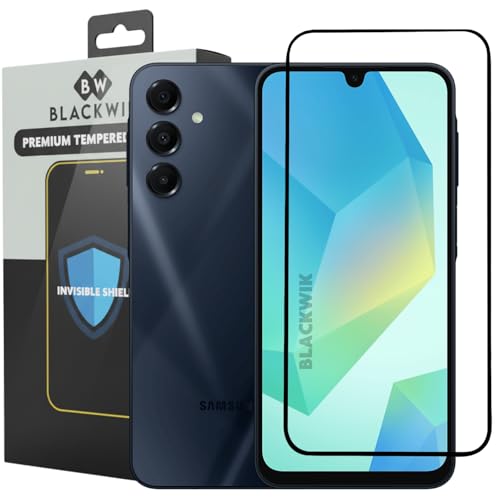 Image of Blackwik Tempered Glass Screen Protector for Samsung Galaxy A16 / F16 / M16 / A26 / A17 5G / M36 with Edge-To-Edge Protector Coverage | Easy Installation Kit (Black)