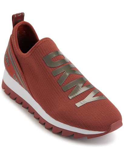 Image of DKNY Women's Abbi Knit Slip on Sneaker with Logo