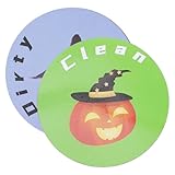 PRETYZOOM 4 Stück Spülmaschinen Anleitung Spülmaschinenreinigung Schmutziges Schild Doppelseitige Spülmaschinenmarkierung Kühlschrankmagnete Spülmaschinenreinigung Schmutziges Schild