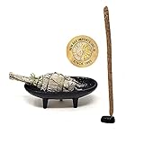 Cast Iron Incense Burner 4' L 2' H, Ideal for smudging, Incense Burning, Ritual Purpose, Decoration...