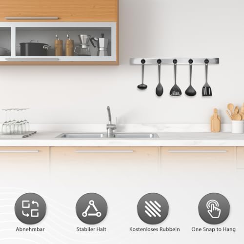 Neosmuk Magnethaken, 12kg Extra Starke Magnetische Haken für Camping, Werkstatt, Spind, Kleiderhaken mit Neodym Magnet für Outdoor und Kreuzfahrt Zubehör, Schwarz,4er-Pack