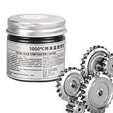 Fett Für Hochtemperaturlager - Hitzebeständige Paste Von 100 G | Automobilindustrieschmiermittel Für Ketten, Gänge Bis Zu 1000 ° C. Schutz Vor Verschleiß, Wasserdicht.