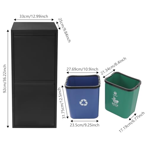 Gabinete para Basura y Reciclaje Doble de 15 galones miniatura 5