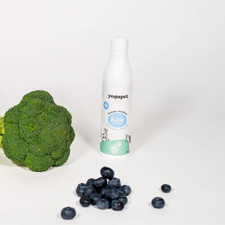 Yogupet Kefir per cani e gatti, confezione da 4 broccoli e artilli + 4 carote e pera [8 x 200 GR]