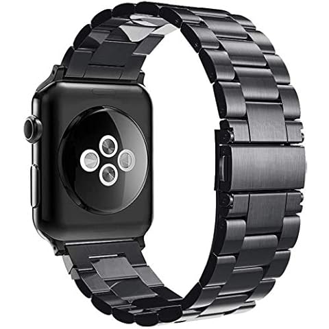 Simpeak Business Band Compatible with Apple Watch Series 10(46mm) Series 9 8 7 (45mm) 6 SE 5 4 (44mm) 3 2 1 (42mm), Women Men Stainless Steel Band Strap Compatible with iWatch 46mm 45mm 44mm 42mm Cover