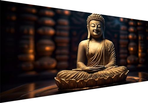Diamond painting zen grand format pour créer une ambiance relaxante dans le salon