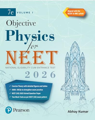 Image of Pearson Objective Physics for NEET Volume I - 2026 | As Per NCERT & NMC Syllabi | 5000+ MCQs to Strengthen Exam Practice | Chapter wise PYQ & NEET ... as Per NEET Exam Pattern | - 7th Edition: 1