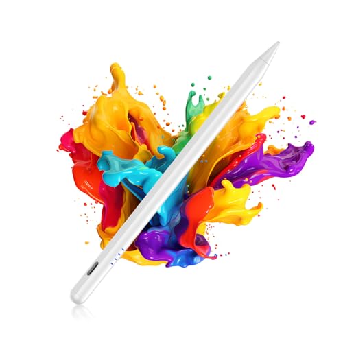 Stylus for iPad (2018-2025), Fast Charging, Pixel Precision, Palm Rejection, Tilt Sensitivity, Magnetic Storage, Pencil Compatible with iPad A16/10-6 Gen, Pro M4 11"/12.9"/13", Air M3/M2 3-5, Mini 5-6