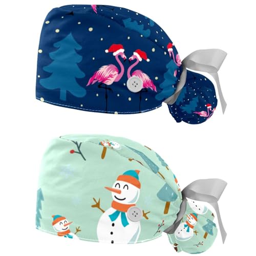 Bonnet bouffant ajustable femme accessoire protection cheveux longs et boutons