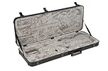 Fender Deluxe Electric Guitar Molded Case, Stratocaster/Telecaster, Black