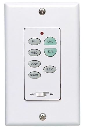 C23 Wall Control Replacement W/Reversing, Fan Speed, Light, NO Logo by Comfort Direct