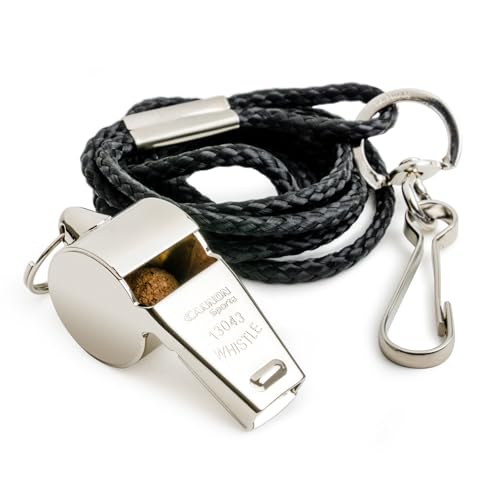 Silbato metálico con cordón, 124db, pack de 2 miniatura 2