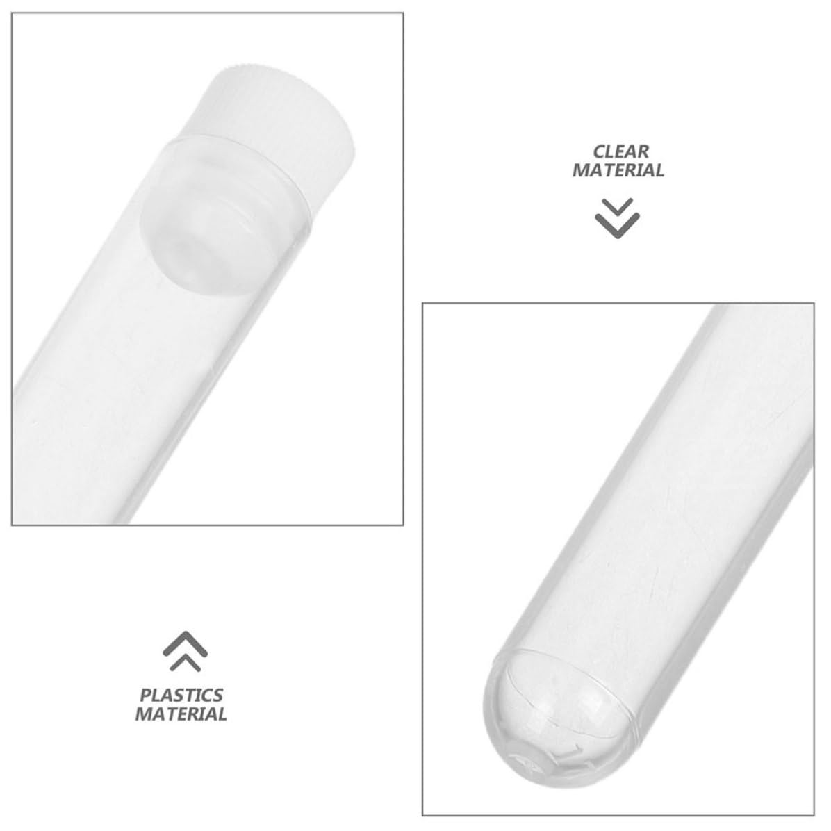 MAGICLULU 30pcs Portable Travel Mascara Tube with Replaceable Heads and Crystal Handle Design, Refillable Eyelash Brush Holder Tube Made of Plastic, Compact Lash Wand Container for Home image 3