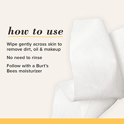 Burt's Bees Face Wipes For Her, Makeup Remover Facial Cleansing Towelettes For Sensitive Skin, Hydrating With Aloe Vera, 30 Count (Pack Of 3) #TOP4