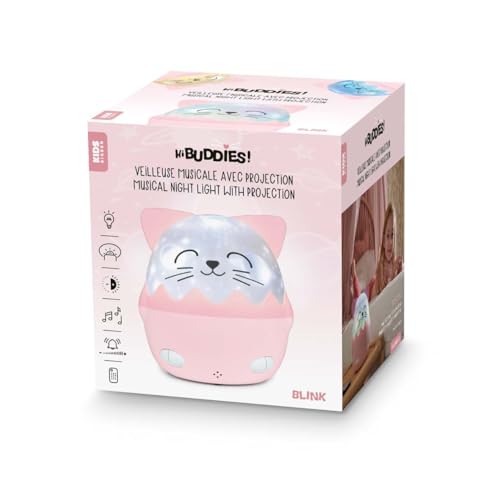 Bigben Veilleuse musicale sans fil avec projection (Chat)
