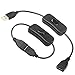 ELECTOP 2 Pack Male to Female USB Cable with On/Off Switch, USB Extension Inline Rocker Switch for Driving Recorder, LED Desk Lamp, USB Fan, LED Strips