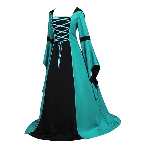 OIOLOYJM Renaissance Costume Women Medieval Sexy Plus Size Witch Vampire Gothic Halloween Costumes Woman 2025 Clothes Dresses