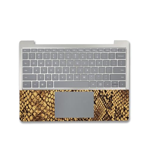 Image of MightySkins Carbon Fiber Skin Compatible with Microsoft Surface Laptop Go 3 (2023) Full Wrap Kit - Rattleskin | Protective, Durable Textured Carbon Fiber Finish | Made in The USA