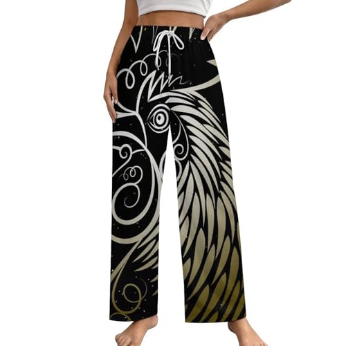 Vêtement de nuit femme Coq Noir pour cocooning pantalon de pyjama à poches S