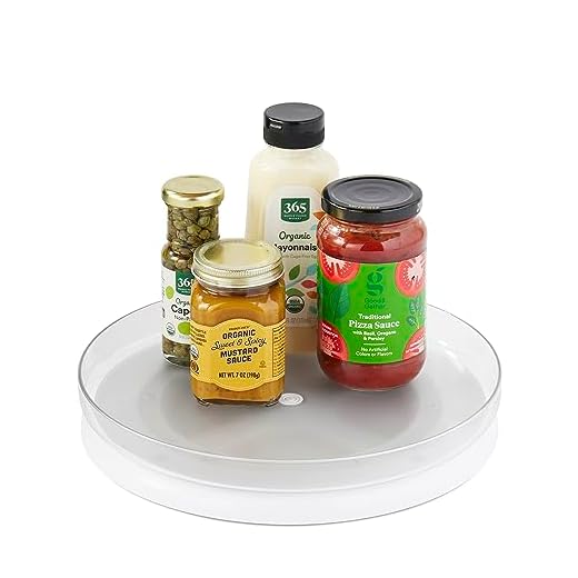 YouCopia FridgeView Fridge Turntable, Lazy Susan Organizer for Refrigerator Storage, 11” , White