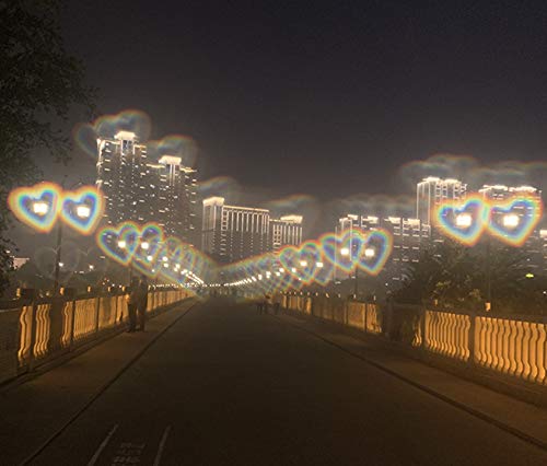 Heart Sunglasses -See Hearts!- Heart Effect Diffraction Glasses EDM Festival Light Changing Sunglasses for Women Men - Thumbnail 7