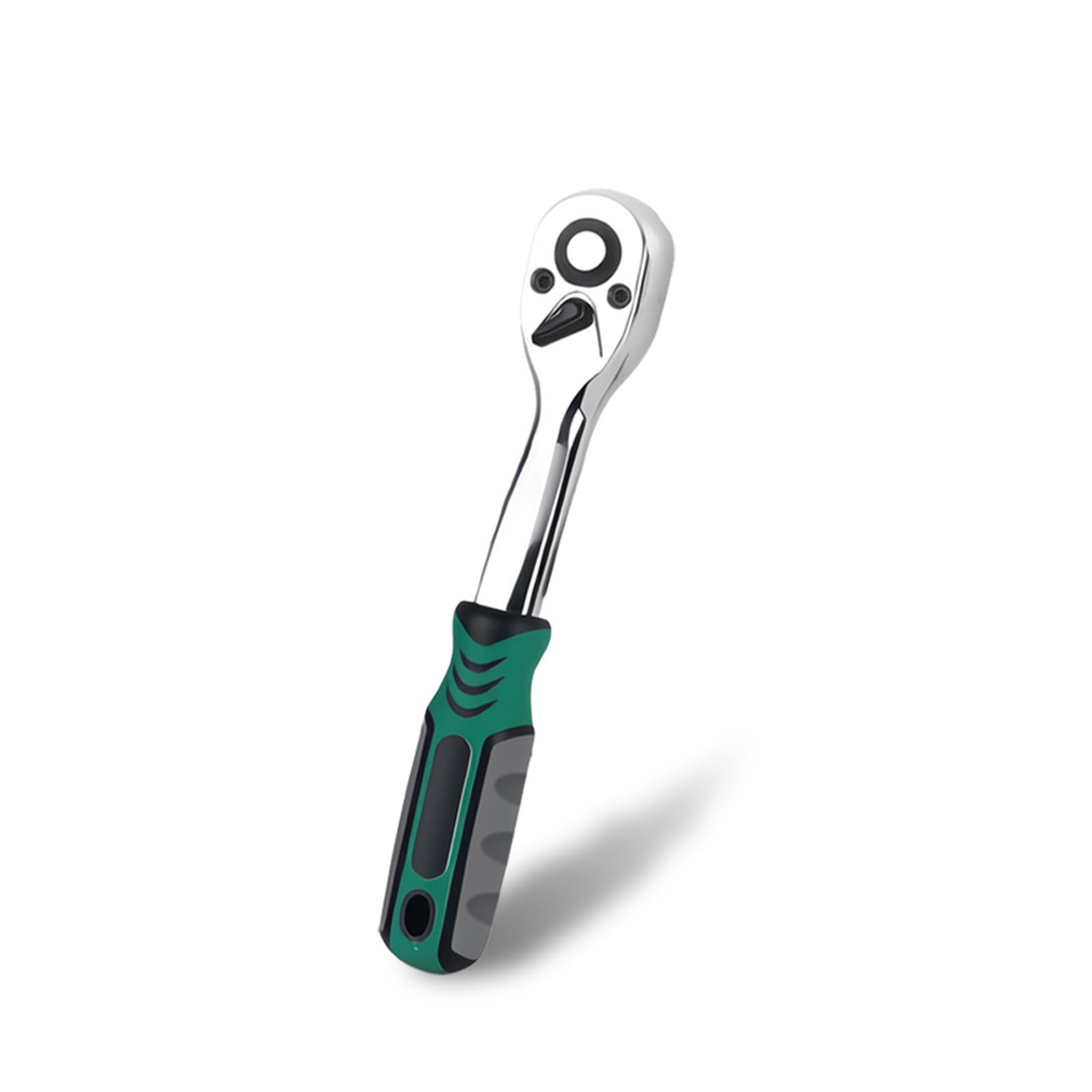 Hsioluted Compactly Ratcheting Wrench BiDirectional 72 Tooth Quickly Release Hexagonal Socket Industrial Alloy Steel Spanner 5 Degree Swing Bidirectional Ratcheting Socket Tool