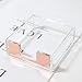 MultiBey Sticky Notes Memo Pad Holder Dispenser Rose Gold with Clear Desk Supplies Organizer Accessories for Office Home Schools (Rose Gold)