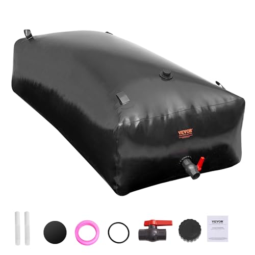 Image of VEVOR 1000L /264 Gallon Water Storage Bladder, RV Water Tank, 1000D PVC Collapsible Water Storage Containers, Large Capacity Soft Water Bag, Portable Water Bladder,Camping,Emergency Water Supply