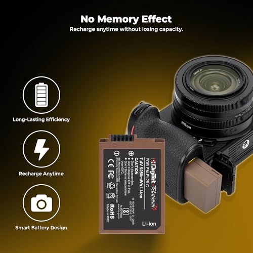 Image of Digitek Platinum ENEL 25 Type C Extra Power 9250mWh Secondary Rechargeable Li-ion Battery for Nikon Z30, Z50, Zfc, Z50II Cameras