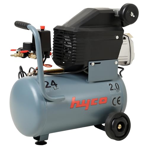 Image of Hyco Corded Electric Lubricated Air Compressor with 100% Copper Winding (2HP 24L)