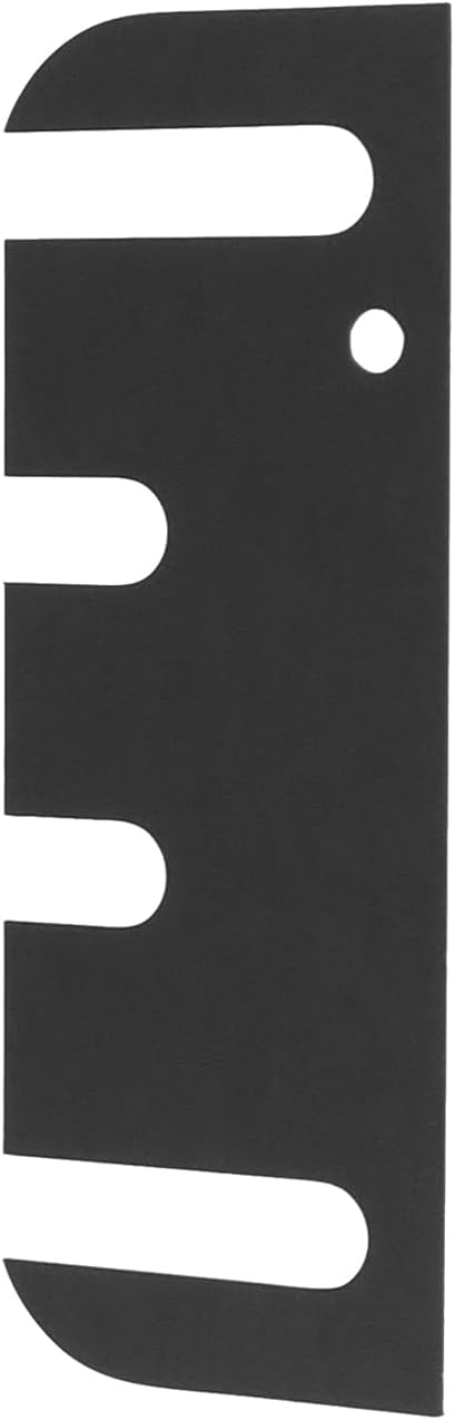 Coshar 20 Pcs Door Hinge Shims, 4 Inch Stainless Steel Metal Door Hinge Shims, Black Hinge Spacers for Doors Alignment & Repair (20pcs, Black)