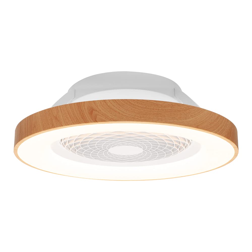 Mantra Tibet LED Ventilatore e Plafone da Soffitto Gestito Da APP Amazon Alexa Google Home By José ignacio Ballester - Legno/Bianco