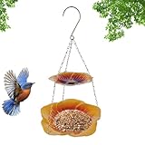 Design à visibilité totale : Grâce à sa visibilité sur 360 degrés, cette mangeoire pour oiseaux extérieur permet une observation parfaitement claire et dégagée des oiseaux. Elle crée une configuration idéale pour l'observation ornithologique rapprochée tout en profitant de la nature dans votre jardin.