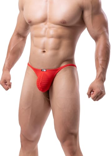 iKingsky Men's Lace Cheeky Briefs Sexy Pouch Bikini Underwear Stretch Bluge Half Back Under Panties for Men3